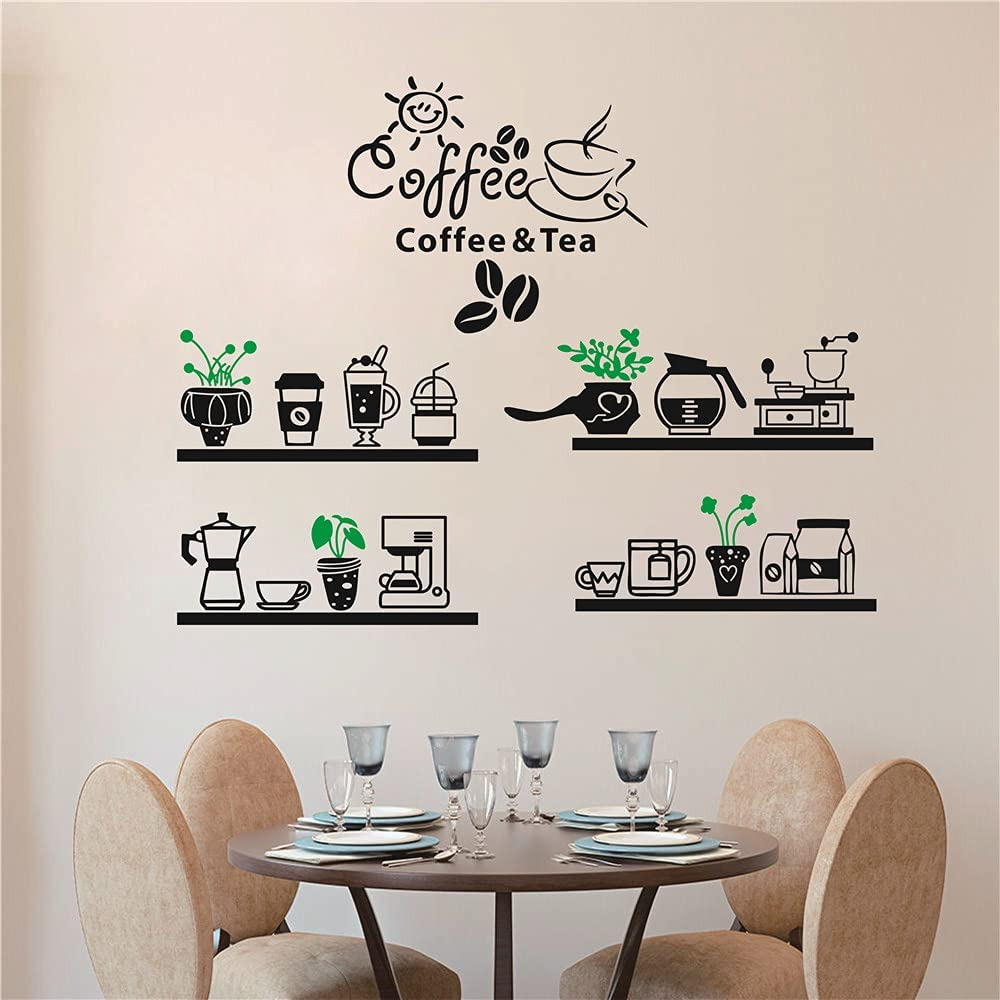 Nhiều quán cafe decor bằng miếng dán tường