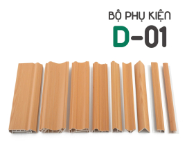 Bộ phụ kiện ốp trần tường nano D01