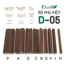 Bộ phụ kiện ốp trần tường nano D05